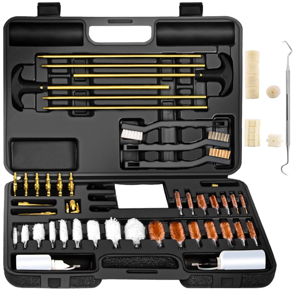 BESTNULE Universal Gun Cleaning Kit for Rifles, Pistols,Handguns, Shotguns, Gun