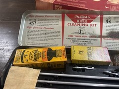 Vintage Outers Gunslick No 477 Rifle Cleaning Kit Complete Lead Top Oil Can