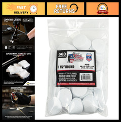 Premium Gun Cleaning Patches – 100% Cotton Flannel, Lint-Free, Absorbent, Solven