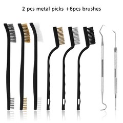 Accmor Gun Brushes & Picks, Universal Cleaning Tools Set –Brass Black