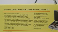 Hoppes Universal Gun Cleaning Kit 76 Pc w/ 12 Ga Bore Snake Rifle Shotgun Pistol