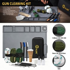 ALL IN 1 Gun Cleaning Supplies Rifle Pistol Shotgun Firearm Cleaning Kit w/ Mat