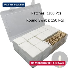 2 X 2 Inch Square Gun Cleaning Patches Pad & 6 Inch Long Bamboo Cleaning Swabs f