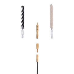 Airgun Cleaning Kit .177 Cal & .22 Cal with Cotton Mop Nylon Brushes Flex Cable