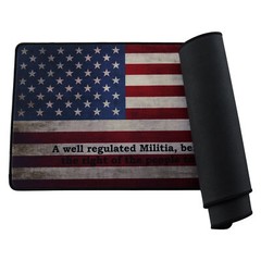 US Flag Patterned Pistol Gun Cleaning Mat 12.1″x35.5″ 2nd Amendment with Pouch