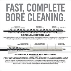 Real Avid Bore-Max Speed Jag and Patches, Bore Cleaning Jag Gun Patch Holder…