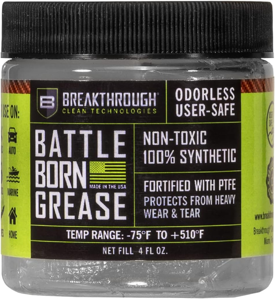 Breakthrough Clean Battle Born Gun Grease – Gun Lubricant Fortified with PTFE –
