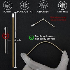 PINGMIC Gun Cleaning Supplies – Gun Cleaning Patches and Long Cotton Swabs Set,