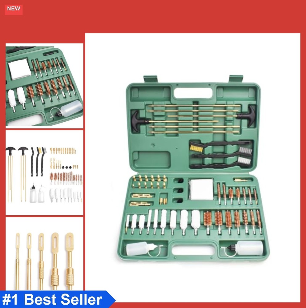 New Universal Gun Rifle Pistol Handgun Shotgun Firearm Cleaning Kit Set w/Case