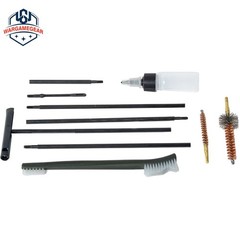 10 Piece .22 22LR .223 556 Rifle Gun Cleaning Kit Nylon Brush Cleaner with Pouch