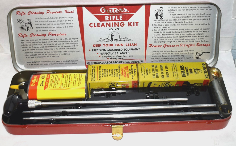 Outers Gunslick Rifle Kit 22 Cal. #477 – Complete – Pre-owned (H-1)
