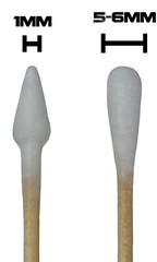500pc 6″ Wood Handle Cotton Tipped Weapon Cleaning Swabs Non-Sterile