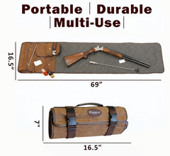 Heavy Duty Waxed Canvas Gun Cleaning Mat for Rifle & Pistol Maintenance