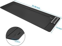 Rifle Gun Cleaning Mat 36×12 Magnetic Tactical Anti-Slip Rubber Maintenance Pad