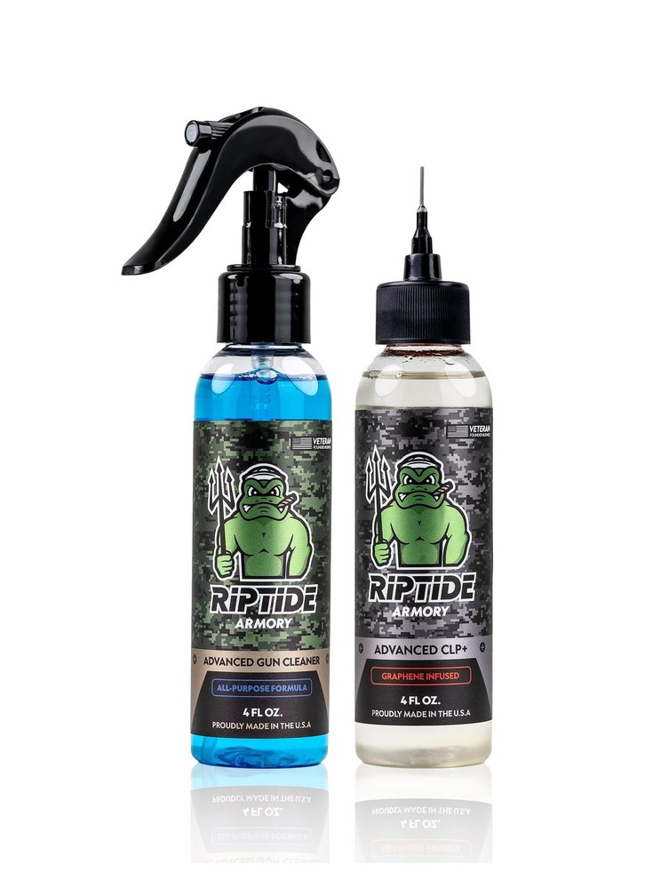 Riptide Armory Advanced Gun Cleaner & CLP+ Graphene 2 Step Kit Clean, Lube, …