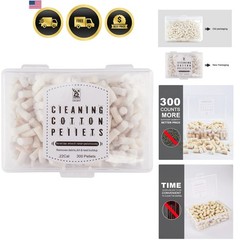 Gun Cleaning Pellets Wool Felt for Air Rifle Pistol 22 Caliber 300pcs Storage