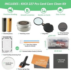 Card Repair Cleaning Kit with Polishing Cream and Grading Centering Tool for