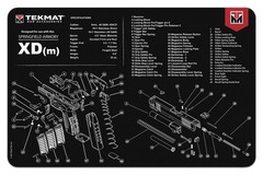 Tekmat Springfield Armory XDM Black 11×17 inch Cleaning Mat-R17-XDM