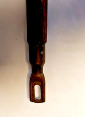Antique 3 Piece Wood Rifle Gun Shotgun Cleaning Rod w/ Brass Fittings 36″