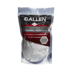 (3 pack) Allen Company 1.5″ Square Cotton Firearm Cleaning ,250Pack,25 to 35Cal