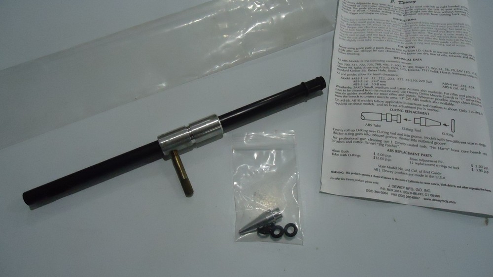 J. Dewey ABS-3 Bore Saver for .30 to 8mm bolt action rifle cleaning