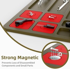 Pistol Gun Cleaning Mat, Thick Gun Cleaning Pad with Magnetic Organizer Parts Tr