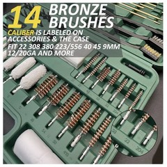 iunio Gun Cleaning Kit Universal Gun Cleaning All Caliber and Carrying Case New
