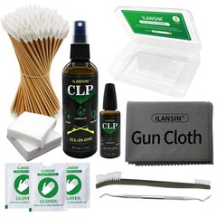 CLP Oil Gun Cleaning Kits(1oz Needle/ 4oz Spray) Gun Snakes,Gun Cloth,Gun Cle…