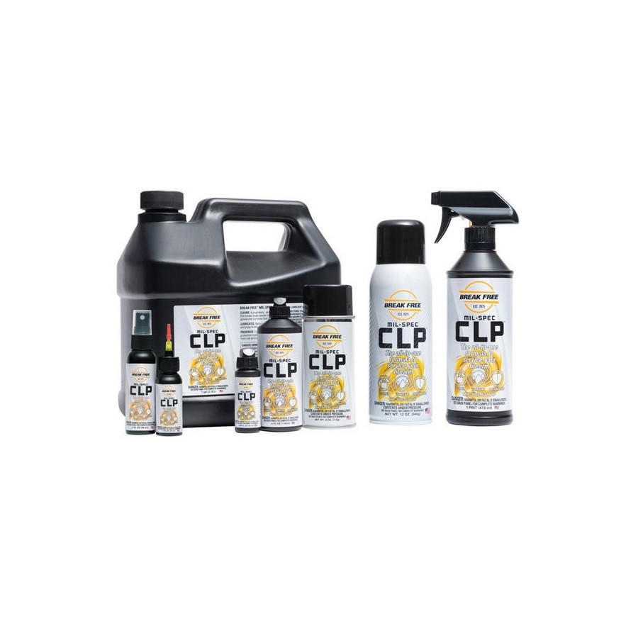 Break Free Mil-Spec CLP Cleaner – Lubricant + Protectant Gun Cleaning Oil
