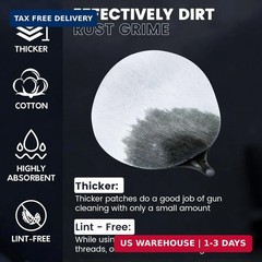 PINGMIC 1200/800/600PCS Gun Cleaning Kit – Gun Cleaning Patches and Swabs, 6-inc