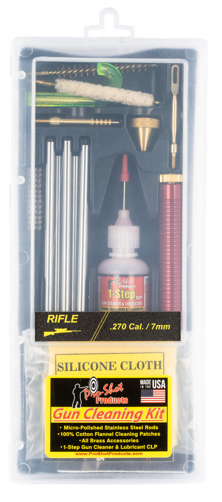 Pro-Shot Classic Box Cleaning Kit For .270 /6.8 mm/7mm Caliber Rifle – R2707KIT