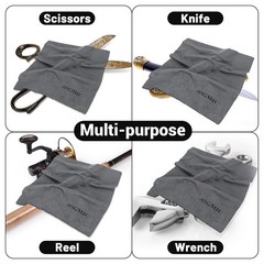 Silicon Lint Free Microfiber Gun Cleaning Cloths, 12″x12″ – Reusable Metal Su…