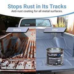 Rust Bullet Automotive, Metallic Gray, Quart, UV Resistant, No Topcoat Needed