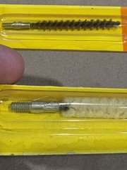 Vintage NOS Hoppe’s Gun Cleaning Cotton Swab .22-.270 Caliber No. 1321 & Brush