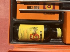 Hoppes 9 Gun Cleaning Kit Vintage With Storage Box Orange ~“