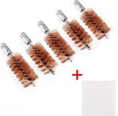 5 Pcs Phosphor Bristle Bronze Bore Gun Cleaning Brush for Pistol Shotgun