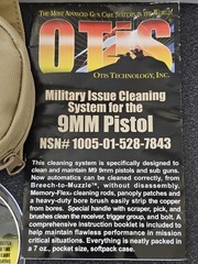 OTIS Cleaning Kit Military Issued Tan 9MM 645-1 NSN 1005-01-528-7843