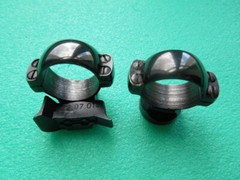 Orig STEYR Mannlicher QR comp. SET Old STYLE w. 1inch/25,4mm Rings+Bases AUSTRIA