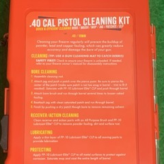 .40 Cal 10mm Pistol Gun Cleaning Kit Aluminum Rod Brushes And Fp 10 Lubricant
