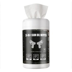 160Pcs 3-in-1 Gun Cleaning Wipes, CLP Lubricant Cloths for Hunters & Gun Owners