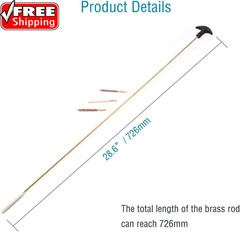 Rifle Gun Barrel Cleaning Kits for .177/.22 (4.5/5.5Mm) Caliber, Bore Brush,Pist