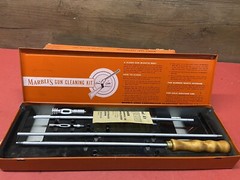 Vintage Marbles Gun Cleaning Kit Steel Case With Cardboard Slip Cover Good Color