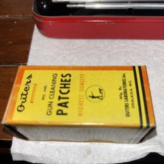Vintage Outers Gunslick Rifle Cleaning Kit No. 477 w/ Box Solvent & Patches