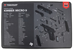 TekMat TEKR17KIMBERMCR9 Kimber Micro 9 Cleaning Mat Black/Gray Rubber 11″x17″ Ki