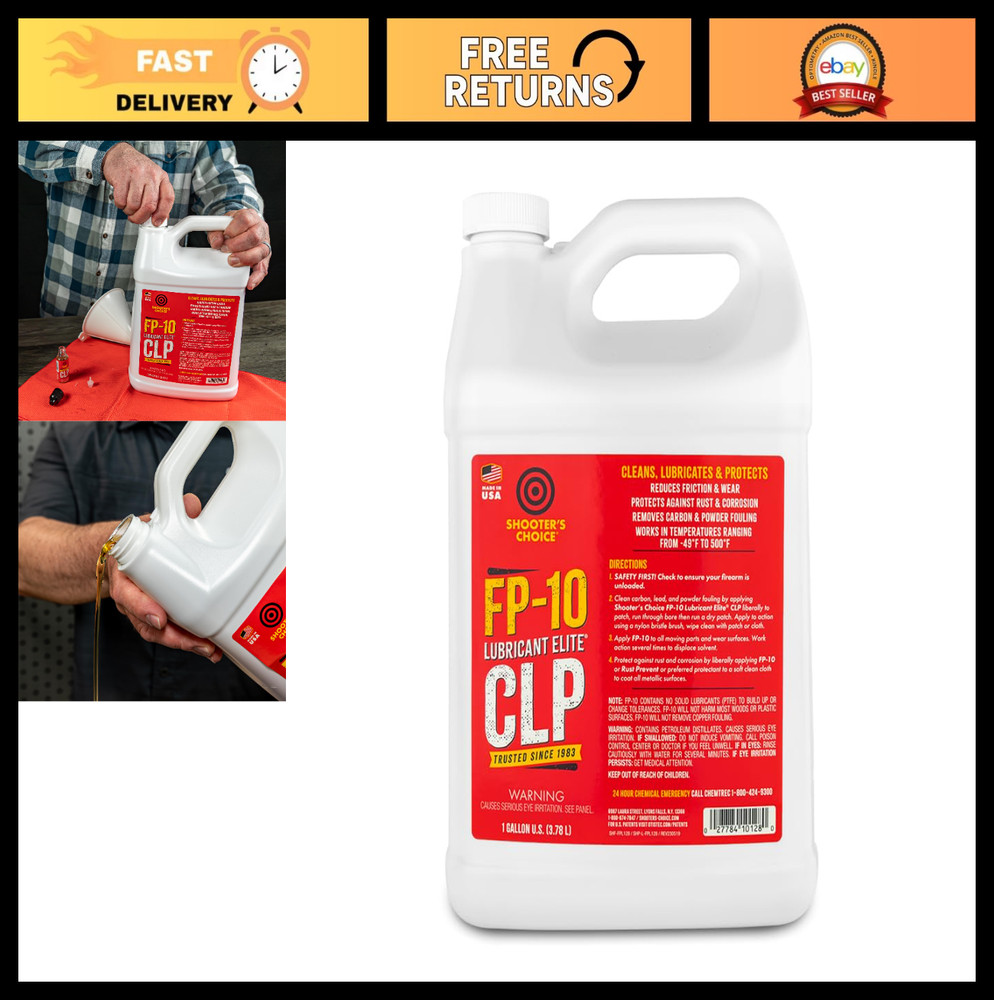High-Performance Gun Cleaner & Lubricant – Elite CLP, 1 Gallon, Firearm Care