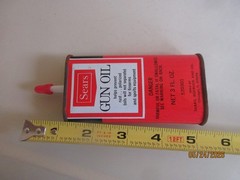 Vintage Sears Roebuck Handy Oiler Gun Oil 3 oz Tin Can Collectible USA