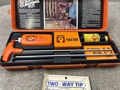 Vintage Hoppe’s No. 9 Gun Cleaning Kit Orange Box Rods Oil Solvent USA