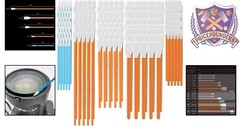 Cleaning Swab Kit Microfiber Knitted Polyester 100 Lint Free for Precision Tasks