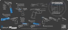 Sig Sauer P365 Instructional Gun Cleaning Mat Jumbo 12″ X 27″ Cerus Gear