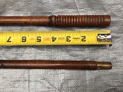 Vintage Wood And Brass Shotgun Cleaning Rod Oak